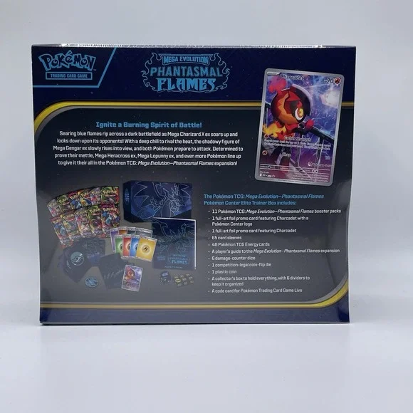 pokemon trading card game: phantasmal flames elite trainer box Amazon.com: Pokémon TCG: Mega Evolution—Phantasmal Flames Elite Trainer Box  : Toys & Games
